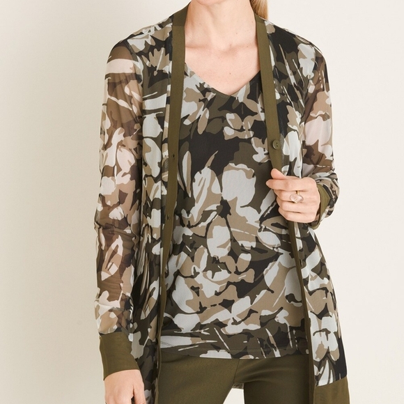 Chico Jacket Green Camo Mesh Size 2 - Picture 3 of 3